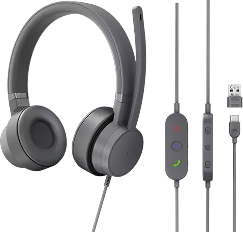 ヘッドホン Lenovo Go Wireless ANC Headset Amazon.co.jp: Lenovo Go有線ANCヘッドセット - USB-Cヘッドフォン